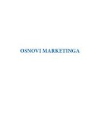 Image of Osnove marketinga